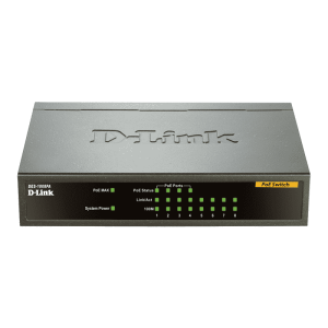 سوییچ با ۴ پورت POE مدل DES-1008PA دی-لینک
