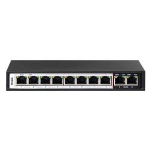 سوییچ 10 پورت +PoE دوربرد مدل DES-F1010P-E دی لینک