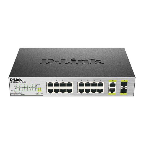 سوییچ POE غیرقابل مدیریت مدل DES-1018MP دی لینک