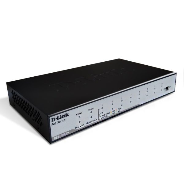 سوییچ 8 پورت PoE رومیزی مدل +DES-1009P دی لینک
