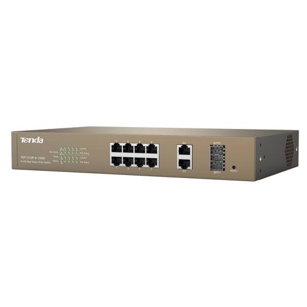 سوئیچ با قابلیت مدیریت POE تندا TEF1210P - Image 2