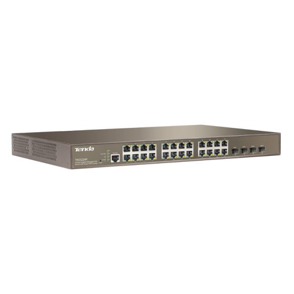 سوئیچ پرسرعت POE حرفه ای با قابلیت مدیریت تندا TEG3224P - Image 3