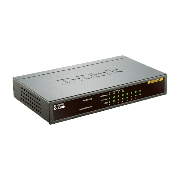 سوییچ با ۴ پورت POE مدل DES-1008PA دی-لینک - Image 2