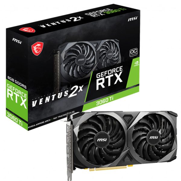 کارت گرافیک ام اس آی GeForce RTX™ 3060 Ti VENTUS 2X 8G OCV1 LHR - Image 2