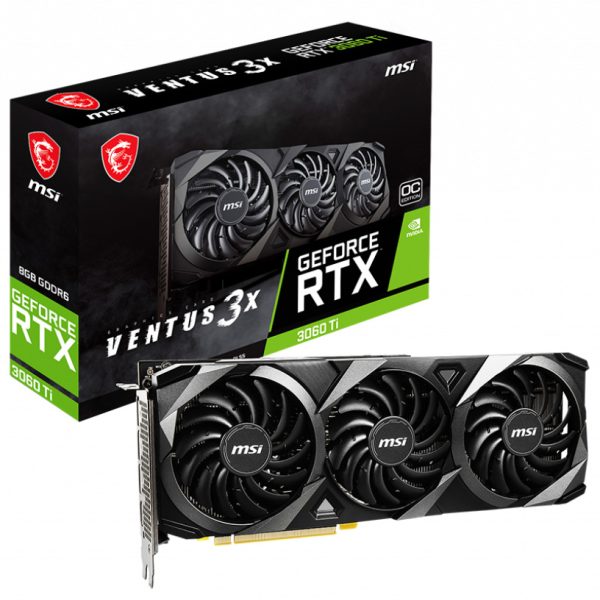 کارت گرافیک ام اس آی GeForce RTX™ 3060 Ti VENTUS 3X 8G OC LHR - Image 2